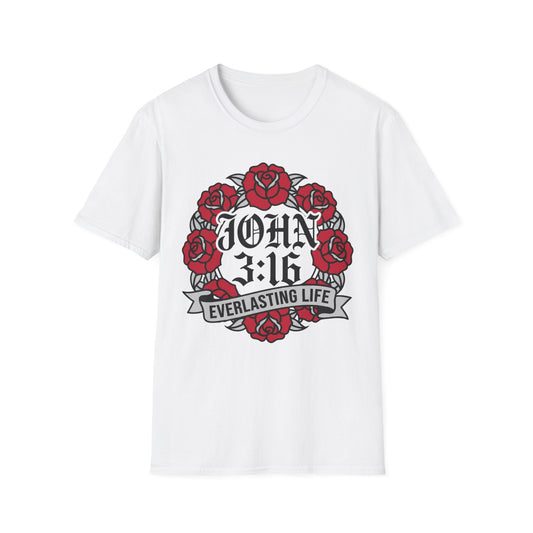 John 3:16 Rose T-Shirt
