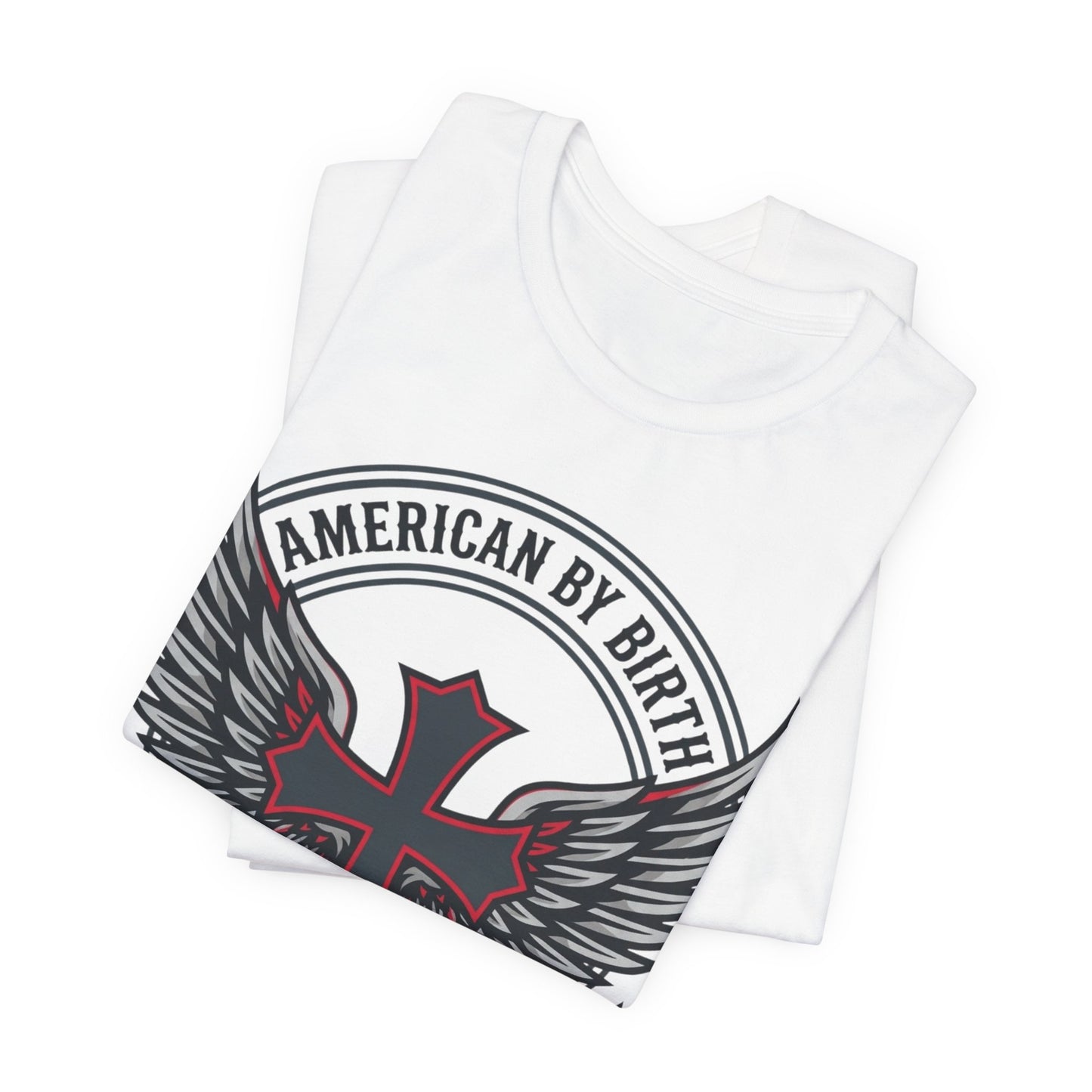 Christian by Faith American Flag Cross T-Shirt