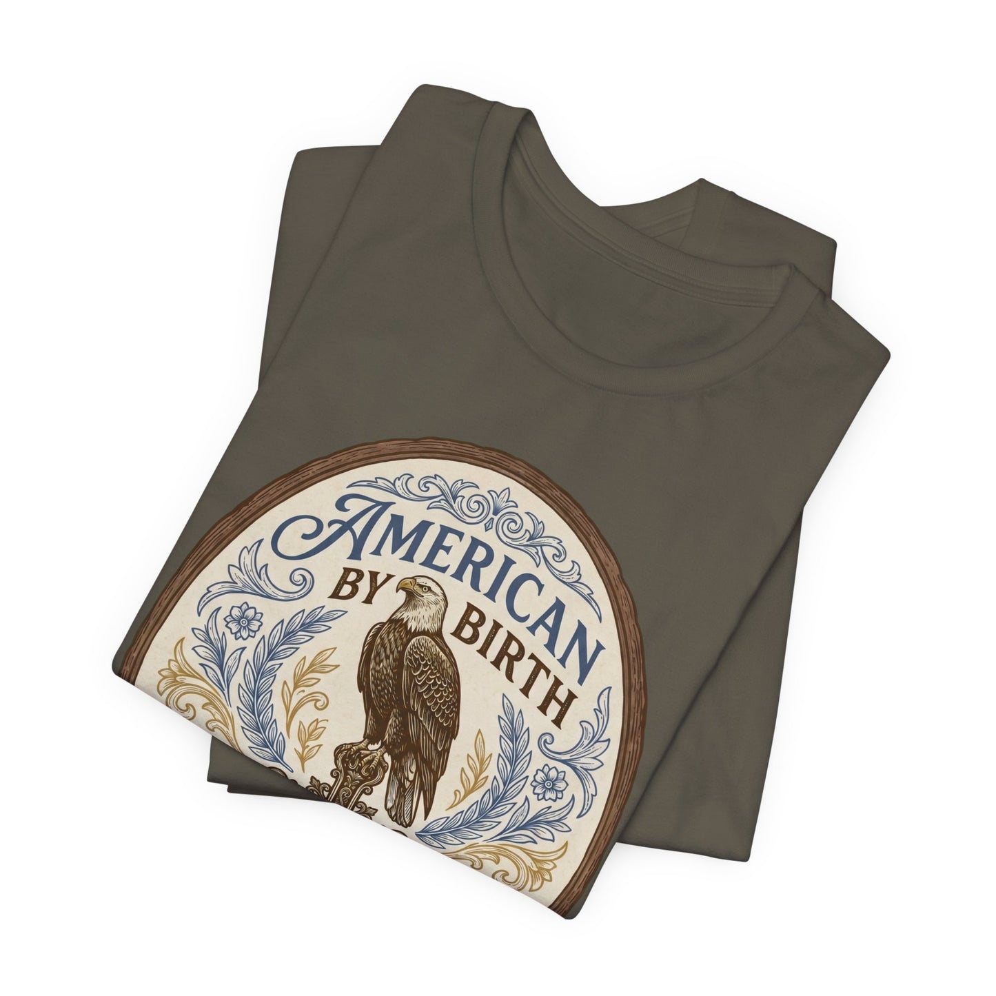 American by Birth, Christian by Faith Vintage Eagle T-Shirt