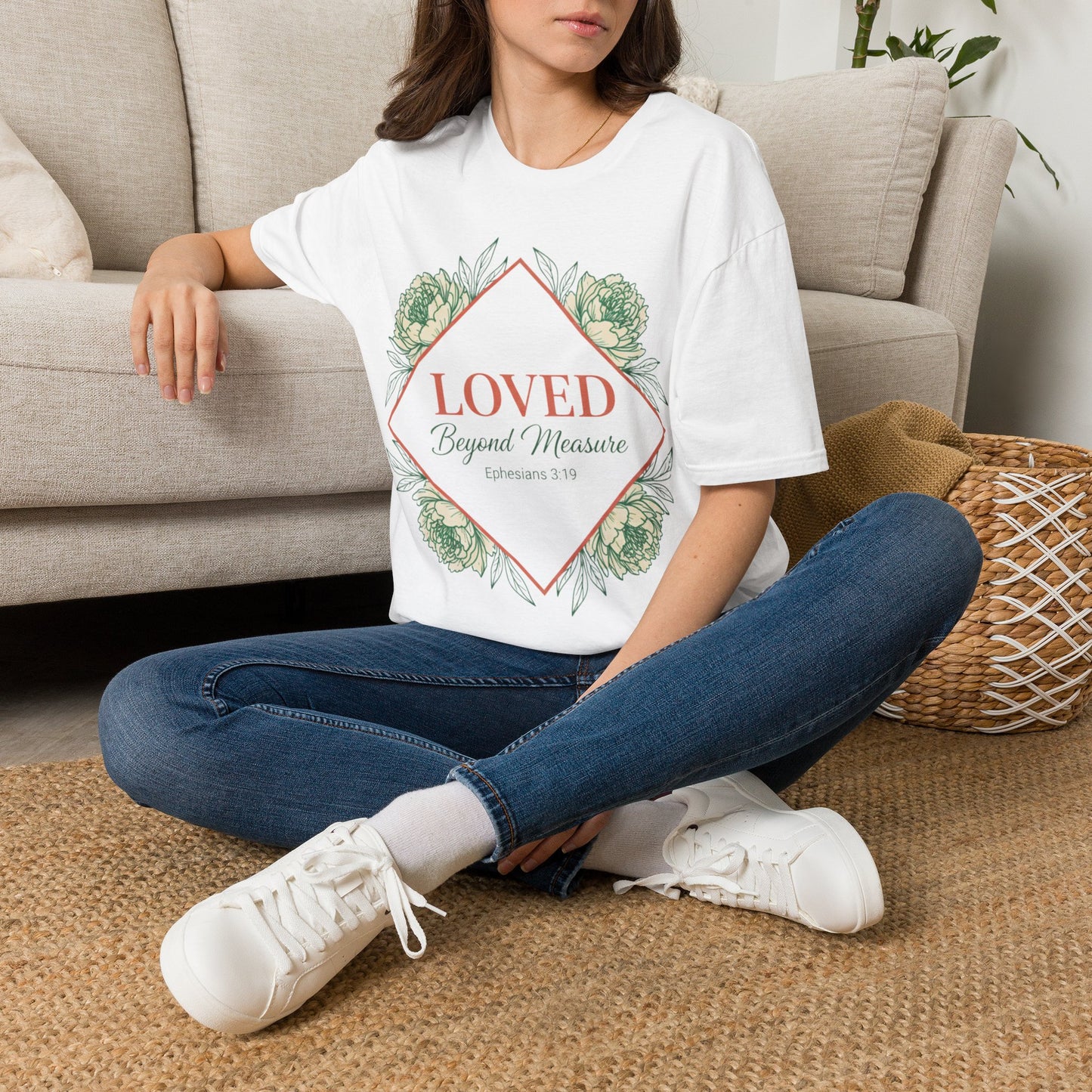 Loved Beyond Measure Floral T‑Shirt