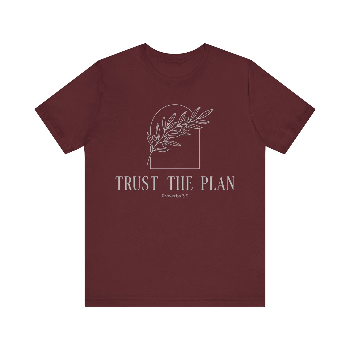 Trust The Plan Proverbs 3:5 Minimal Botanical T‑Shirt