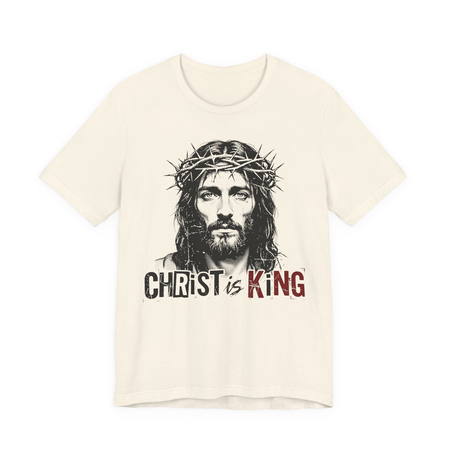 Christ Is King Jesus Portrait - T Shirt