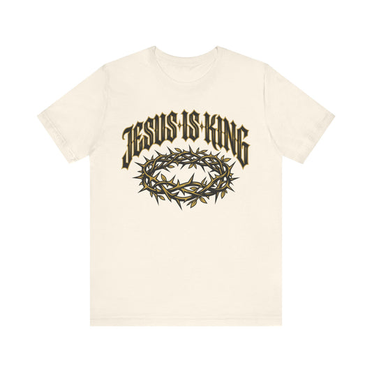 Jesus Is King T-Shirt — Crown of Thorns Christian Tee
