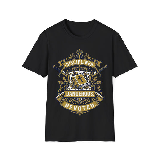 Disciplined Dangerous Devoted Crest T-Shirt