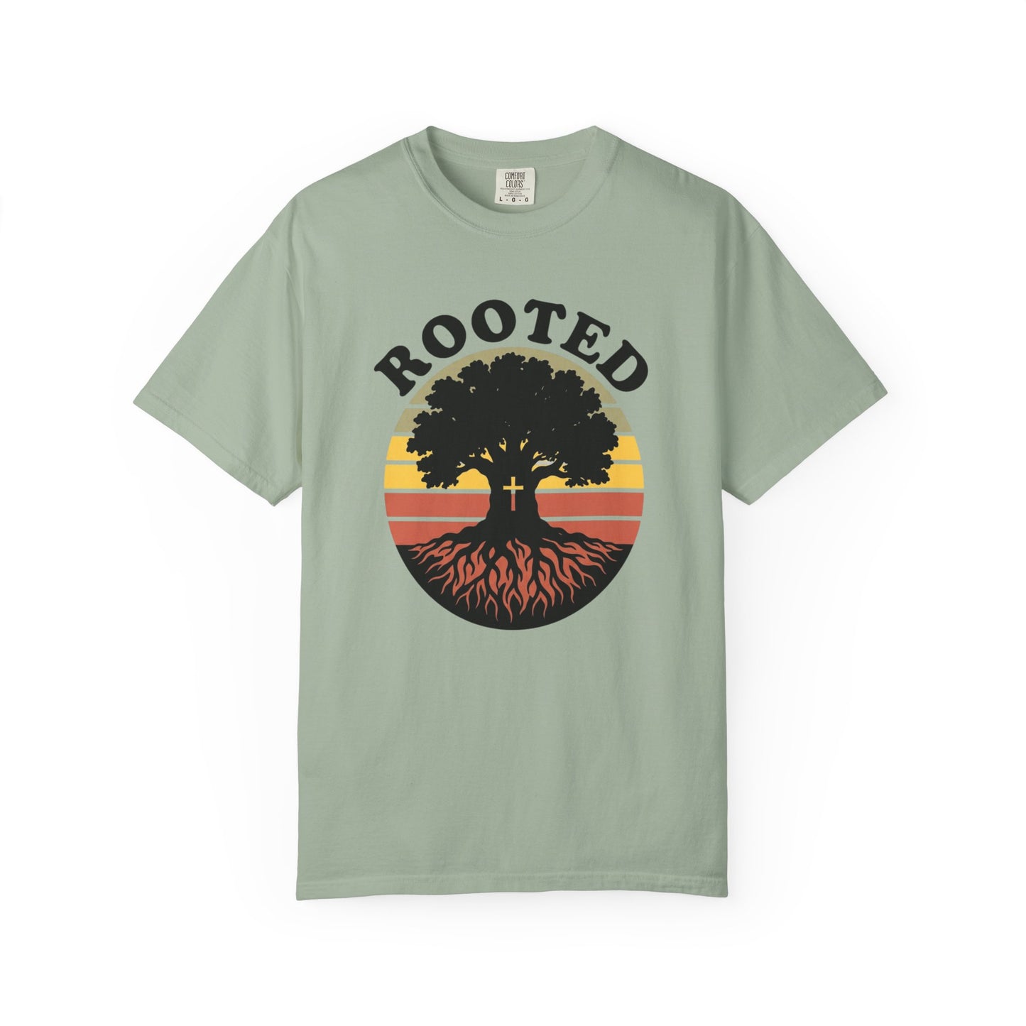 Rooted Tree Retro Sunset T-Shirt