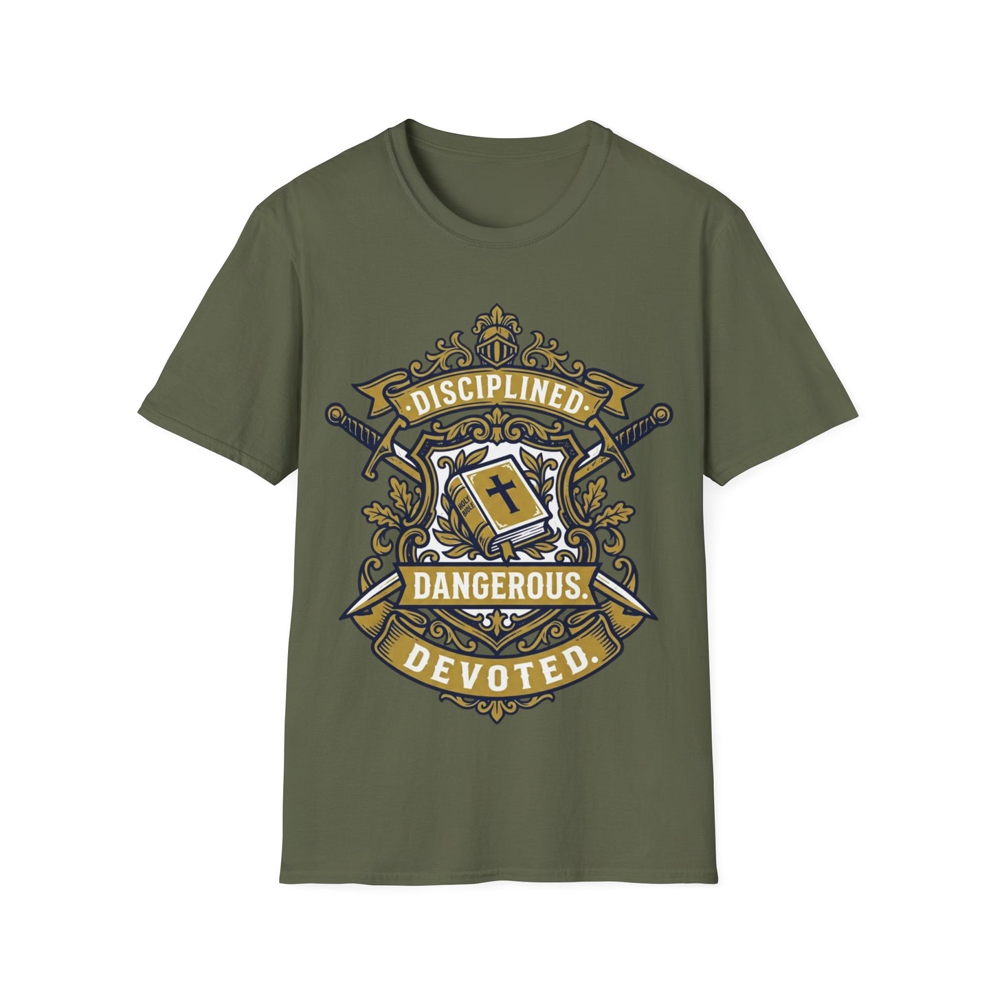 Disciplined Dangerous Devoted Crest T-Shirt