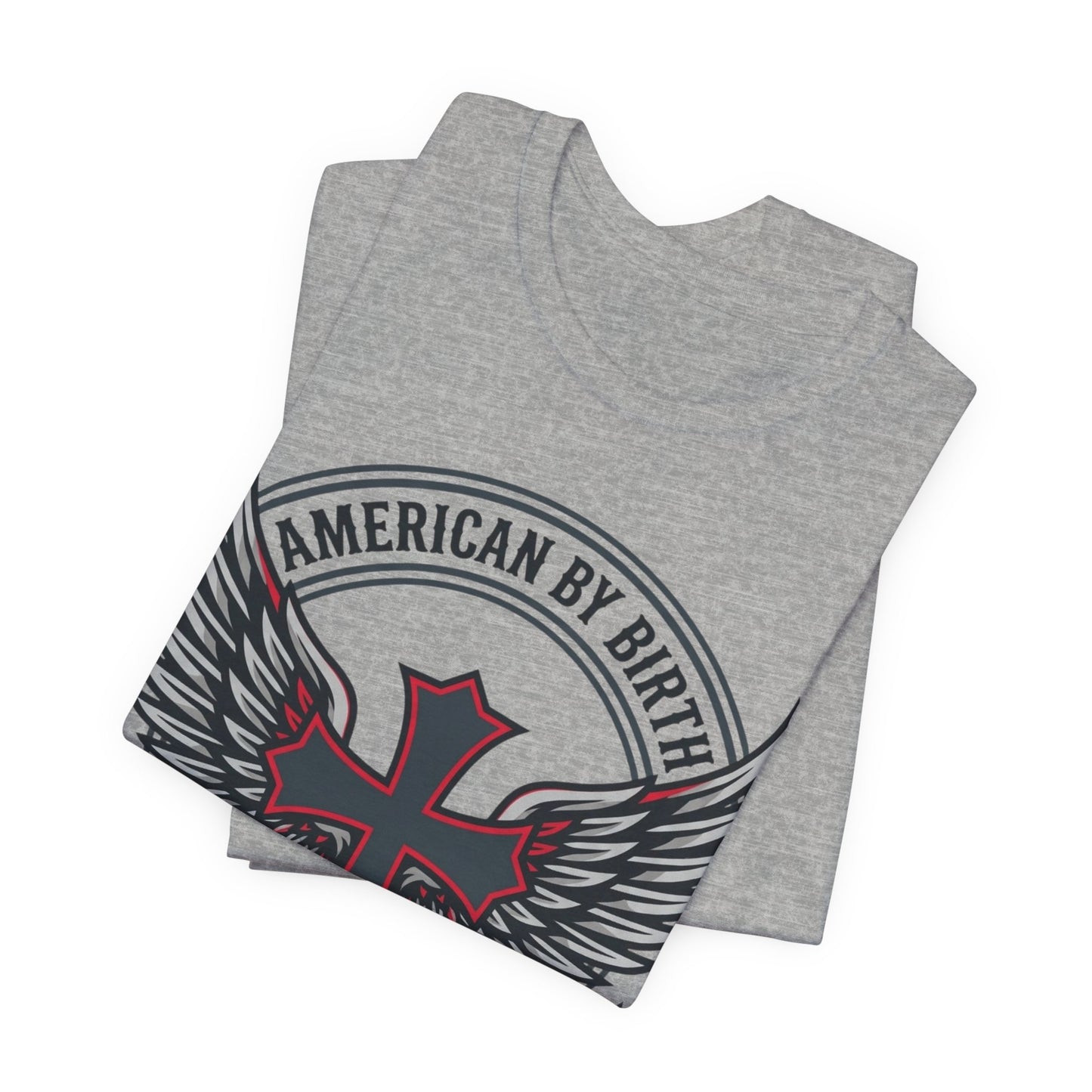 Christian by Faith American Flag Cross T-Shirt