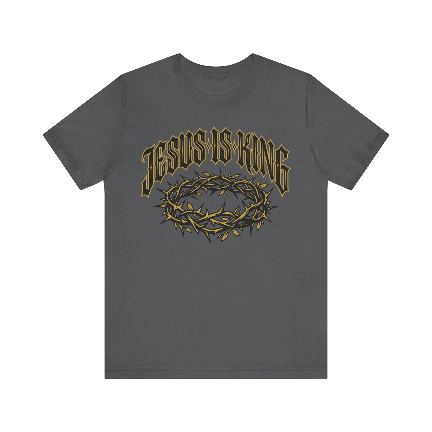 Jesus Is King T-Shirt — Crown of Thorns Christian Tee