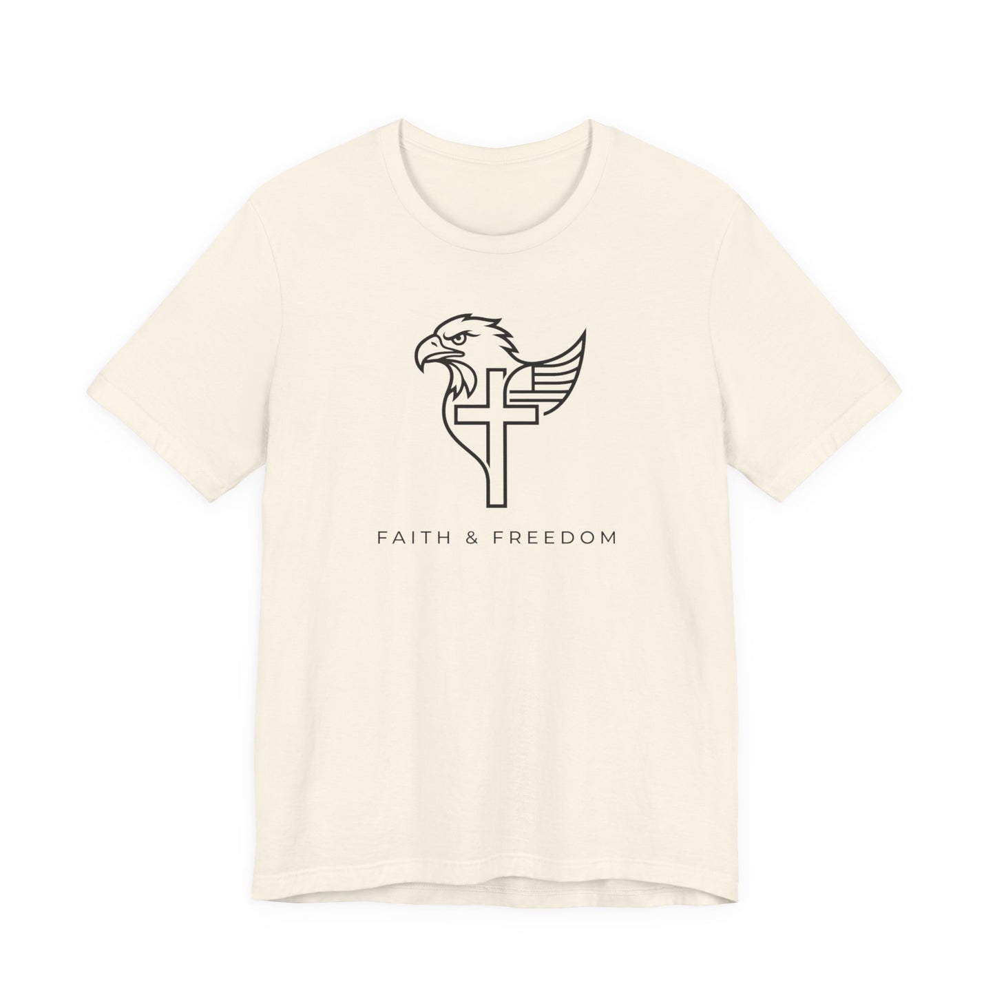 Faith & Freedom Eagle Cross - T Shirt
