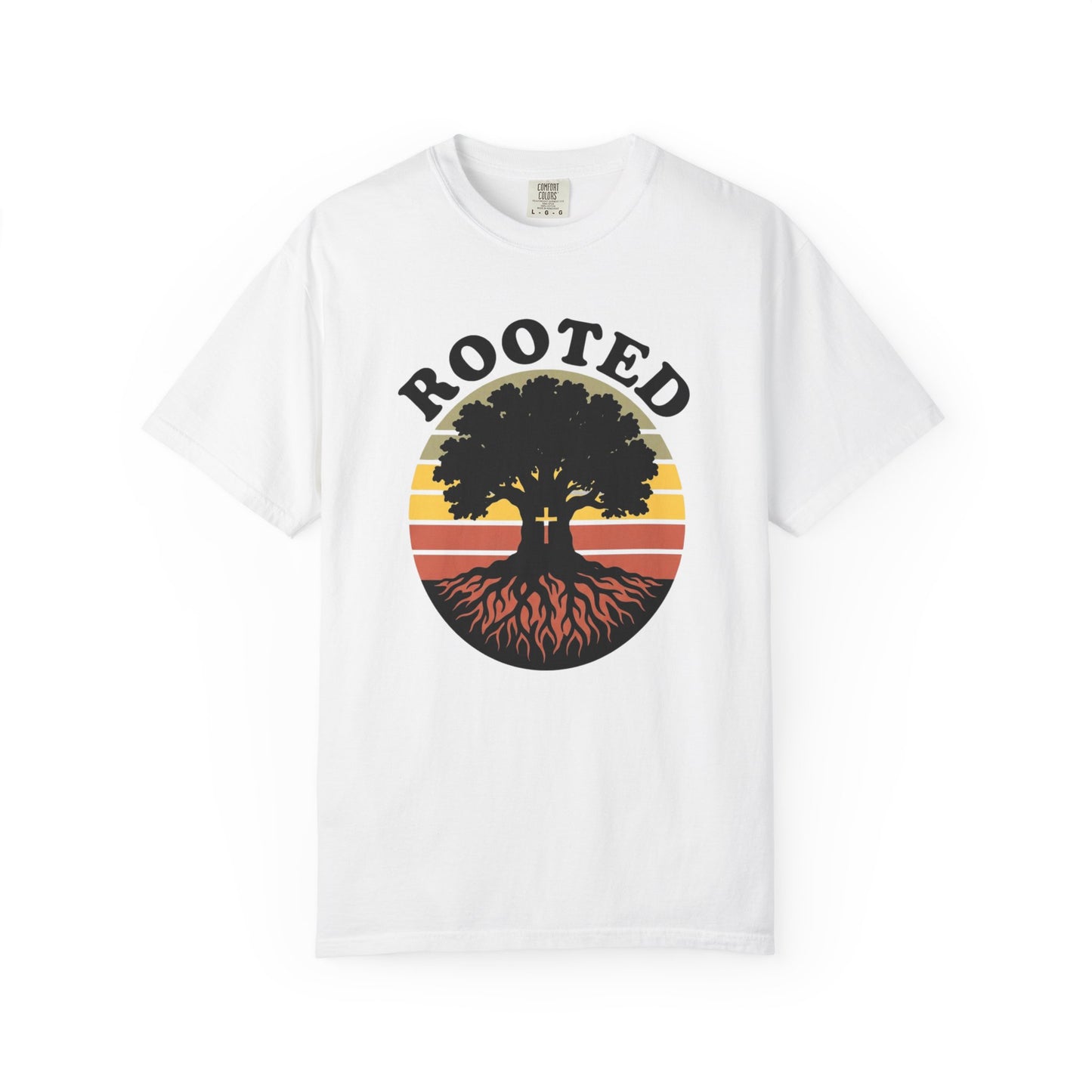 Rooted Tree Retro Sunset T-Shirt