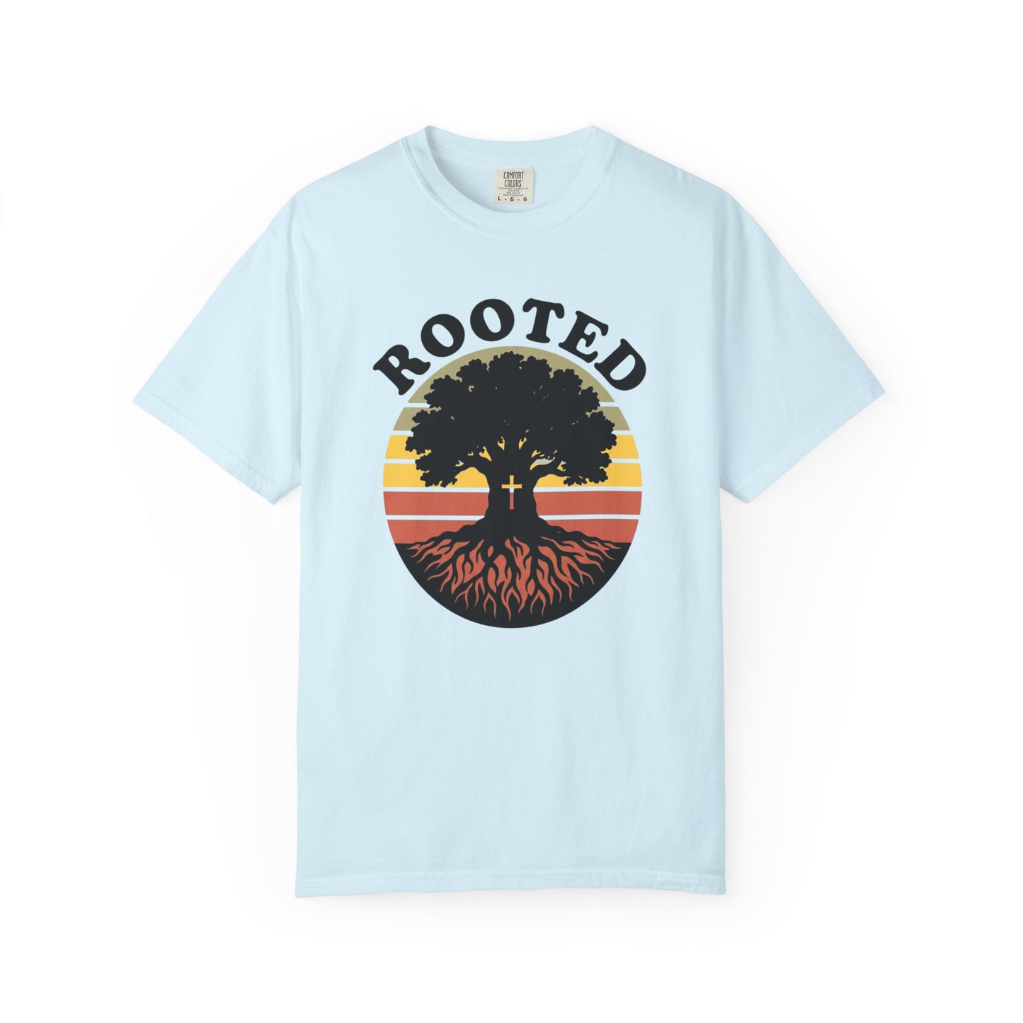 Rooted Tree Retro Sunset T-Shirt